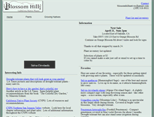 Tablet Screenshot of blossomhillnatives.com